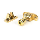 From The Anvil - Mushroom Brighton Fastener (Radiused) - Polished Brass - 45957 - Choice Handles