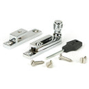 From The Anvil - Prestbury Quadrant Fastener - Narrow - Polished Chrome - 45989 - Choice Handles