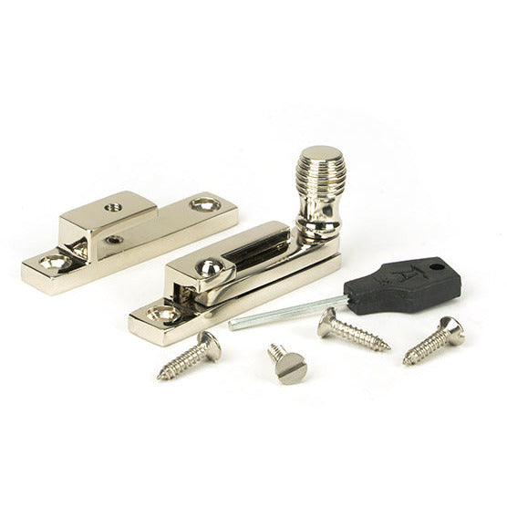 From The Anvil - Beehive Quadrant Fastener - Narrow - Polished Nickel - 45993 - Choice Handles