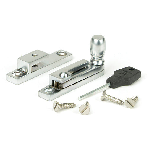 From The Anvil - Mushroom Quadrant Fastener - Narrow - Satin Chrome - 46015 - Choice Handles