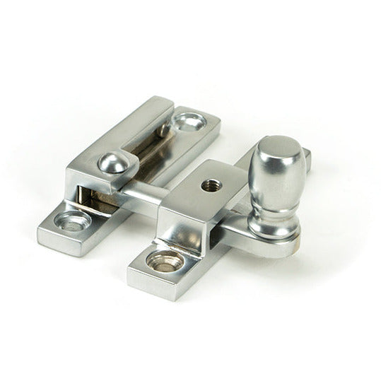 From The Anvil - Mushroom Quadrant Fastener - Narrow - Satin Chrome - 46015 - Choice Handles