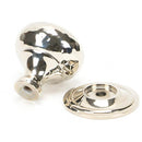 From The Anvil - Hammered Mushroom Cabinet Knob 32mm - Polished Nickel - 46022 - Choice Handles