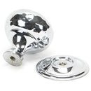 From The Anvil - Hammered Mushroom Cabinet Knob 32mm - Polished Chrome - 46023 - Choice Handles