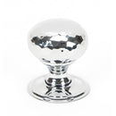 From The Anvil - Hammered Mushroom Cabinet Knob 32mm - Polished Chrome - 46023 - Choice Handles