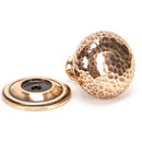 From The Anvil - Hammered Mushroom Cabinet Knob 32mm - Polished Bronze - 46025 - Choice Handles