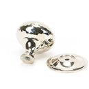 From The Anvil - Hammered Mushroom Cabinet Knob 38mm - Polished Nickel - 46027 - Choice Handles
