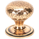 From The Anvil - Hammered Mushroom Cabinet Knob 38mm - Polished Bronze - 46030 - Choice Handles