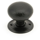 From The Anvil - Hammered Mushroom Mortice/Rim Knob Set - Aged Bronze - 46034 - Choice Handles