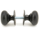 From The Anvil - Hammered Mushroom Mortice/Rim Knob Set - Aged Bronze - 46034 - Choice Handles