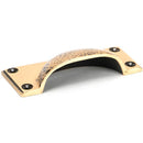 From The Anvil - Hammered Art Deco Drawer Pull - Polished Bronze - 46040 - Choice Handles