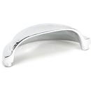 From The Anvil - Hammered Regency Concealed Drawer Pull - Polished Chrome - 46043 - Choice Handles
