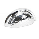 From The Anvil - Hammered Regency Concealed Drawer Pull - Polished Chrome - 46043 - Choice Handles