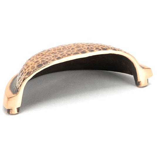 From The Anvil - Hammered Regency Concealed Drawer Pull - Polished Bronze - 46045 - Choice Handles