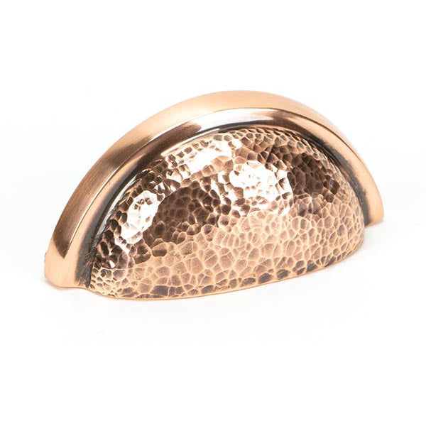 From The Anvil - Hammered Regency Concealed Drawer Pull - Polished Bronze - 46045 - Choice Handles