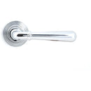 From The Anvil - Newbury Lever on Rose Set (Beehive) - Polished Chrome - 46055 - Choice Handles
