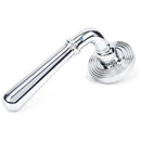 From The Anvil - Newbury Lever on Rose Set (Beehive) - Polished Chrome - 46055 - Choice Handles