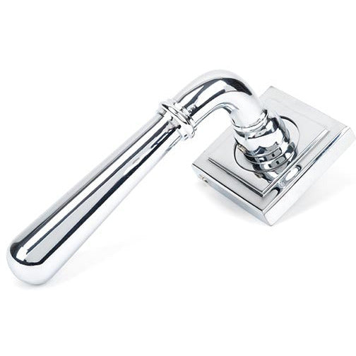 From The Anvil - Newbury Lever on Rose Set (Square) - Polished Chrome - 46056 - Choice Handles