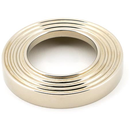 From The Anvil - Newbury Lever on Rose Set (Beehive) - Polished Nickel - 46059 - Choice Handles