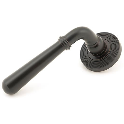 From The Anvil - Newbury Lever on Rose Set (Beehive) - Aged Bronze - 46063 - Choice Handles