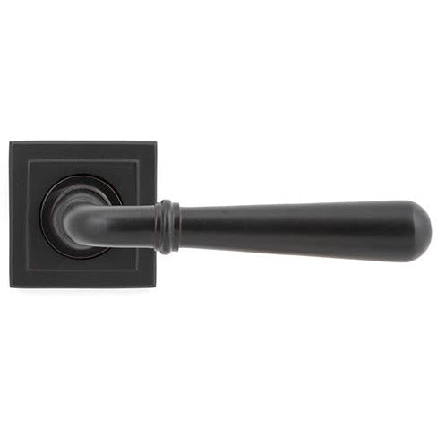 From The Anvil - Newbury Lever on Rose Set (Square) - Aged Bronze - 46064 - Choice Handles