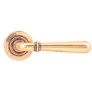 From The Anvil - Newbury Lever on Rose Set (Plain) - Polished Bronze - 46065 - Choice Handles