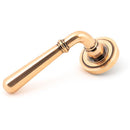 From The Anvil - Newbury Lever on Rose Set (Art Deco) - Polished Bronze - 46066 - Choice Handles