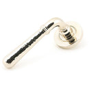 From The Anvil - Hammered Newbury Lever on Rose Set (Plain) - Polished Nickel - 46077 - Choice Handles