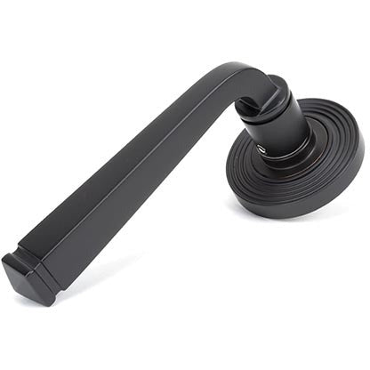 From The Anvil - Avon Round Lever on Rose Set (Beehive) - Aged Bronze - 46091 - Choice Handles