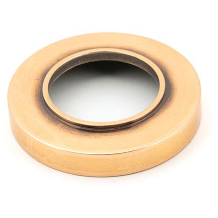 From The Anvil - Avon Round Lever on Rose Set (Plain) - Polished Bronze - 46093 - Choice Handles