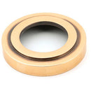 From The Anvil - Avon Round Lever on Rose Set (Art Deco) - Polished Bronze - 46094 - Choice Handles