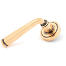 From The Anvil - Avon Round Lever on Rose Set (Art Deco) - Polished Bronze - 46094 - Choice Handles