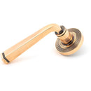 From The Anvil - Avon Round Lever on Rose Set (Beehive) - Polished Bronze - 46095 - Choice Handles