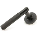 From The Anvil - Brompton Lever on Rose Set (Plain) - Aged Bronze - 46097 - Choice Handles