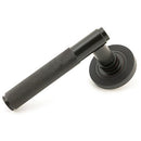 From The Anvil - Brompton Lever on Rose Set (Beehive) - Aged Bronze - 46099 - Choice Handles