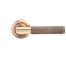 From The Anvil - Brompton Lever on Rose Set (Plain) - Polished Bronze - 46101 - Choice Handles