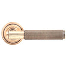 From The Anvil - Brompton Lever on Rose Set (Art Deco) - Polished Bronze - 46102 - Choice Handles