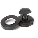 From The Anvil - Round Thumbturn Set (Plain) - Aged Bronze - 46105 - Choice Handles
