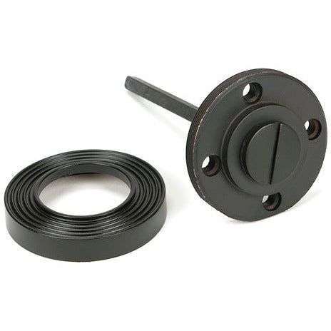 From The Anvil - Round Thumbturn Set (Beehive) - Aged Bronze - 46107 - Choice Handles