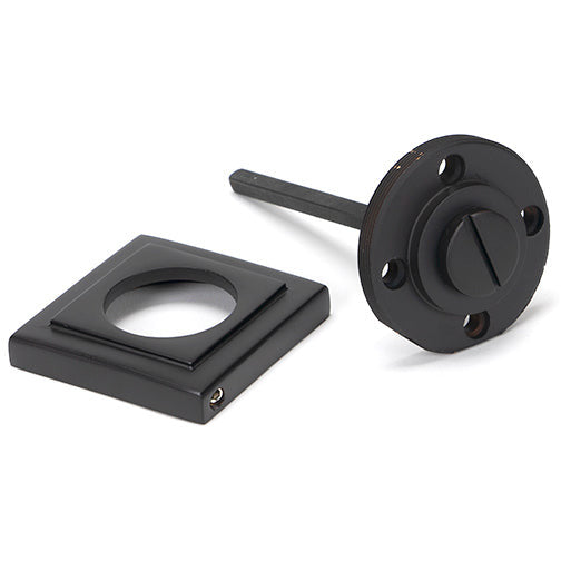 From The Anvil - Round Thumbturn Set (Square) - Aged Bronze - 46108 - Choice Handles