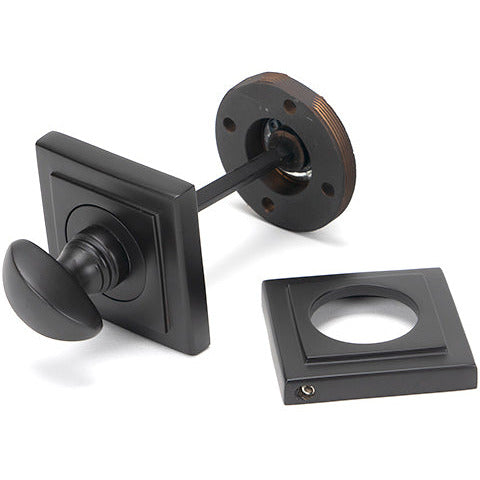 From The Anvil - Round Thumbturn Set (Square) - Aged Bronze - 46108 - Choice Handles