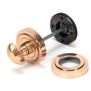 From The Anvil - Round Thumbturn Set (Art Deco) - Polished Bronze - 46110 - Choice Handles