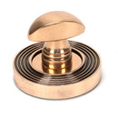 From The Anvil - Round Thumbturn Set (Beehive) - Polished Bronze - 46111 - Choice Handles