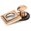 From The Anvil - Round Thumbturn Set (Square) - Polished Bronze - 46112 - Choice Handles