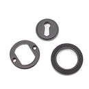 From The Anvil - Round Escutcheon (Beehive) - Aged Bronze - 46115 - Choice Handles