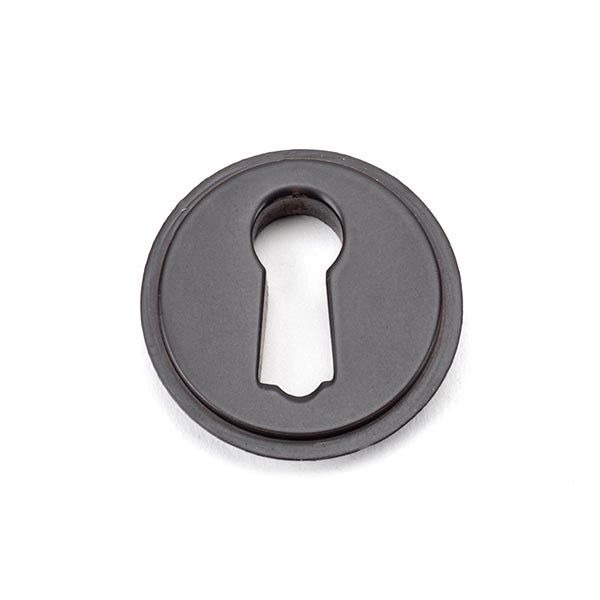 From The Anvil - Round Escutcheon (Square) - Aged Bronze - 46116 - Choice Handles