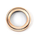 From The Anvil - Round Escutcheon (Art Deco) - Polished Bronze - 46118 - Choice Handles