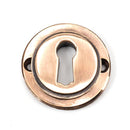 From The Anvil - Round Escutcheon (Art Deco) - Polished Bronze - 46118 - Choice Handles