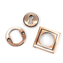 From The Anvil - Round Escutcheon (Square) - Polished Bronze - 46120 - Choice Handles