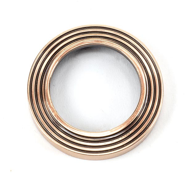 From The Anvil - Round Euro Escutcheon (Beehive) - Polished Bronze - 46127 - Choice Handles