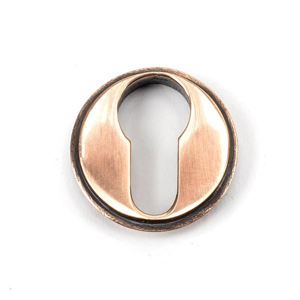 From The Anvil - Round Euro Escutcheon (Beehive) - Polished Bronze - 46127 - Choice Handles